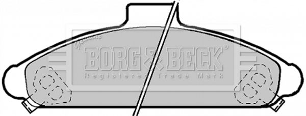 BORG & BECK Комплект тормозных колодок, дисковый тормоз BBP1172